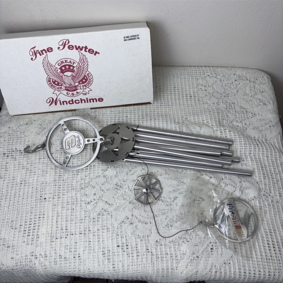 Vtg 2002 Great American Pewter Wind Chime Dale Earnhardt #3 GM Goodwrench NASCAR - Picture 3 of 15